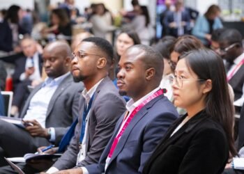 Delegates at a World Trade Organization session on digital trade in Africa.