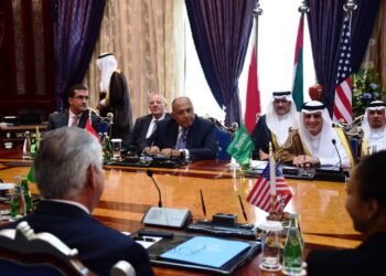 A ministerial meeting involving Gulf and Egyptian officials.