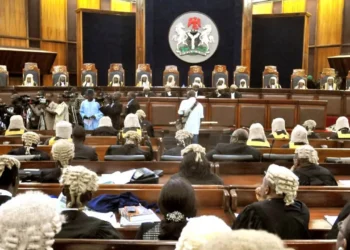 Chief justices from Nigeria at an international meeting.