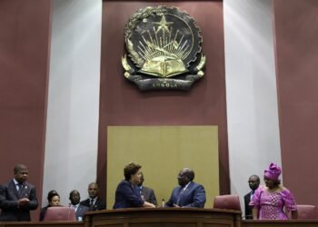 The National Assembly of Angola in session, Luanda.
