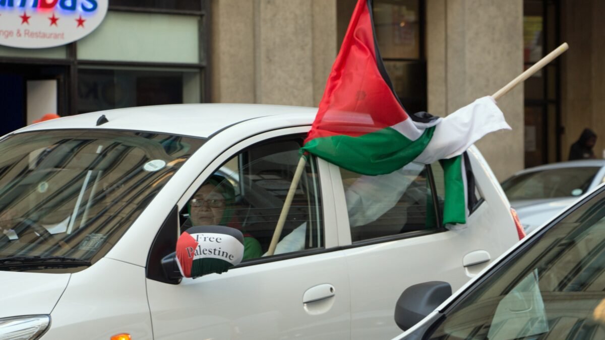 Palestine solidarity demonstrators in Cape Town, South Africa.