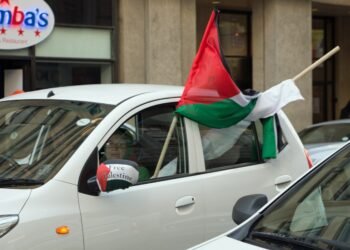 Palestine solidarity demonstrators in Cape Town, South Africa.