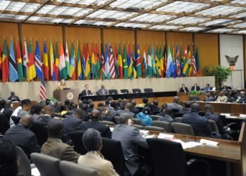 US Secretary of State Hillary Clinton speaking at the 2012 African Growth and Opportunity Act Forum.