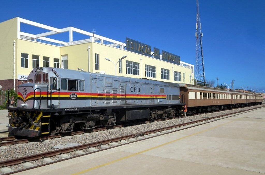 Benguela railway station in Angola.