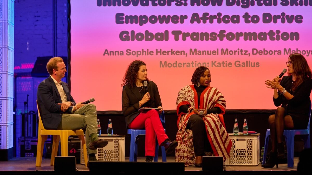 A panel discussion on digital skills and Africa's global role.