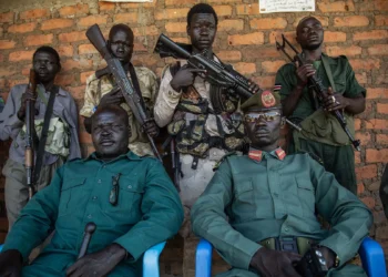 UK task force personnel deployed on Operation Trenton in South Sudan.