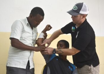 A community health worker training course in session.