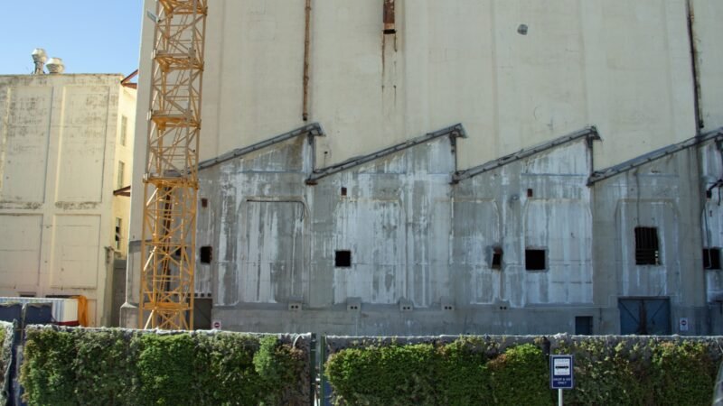The V&A grain silo under redevelopment in Cape Town, South Africa.