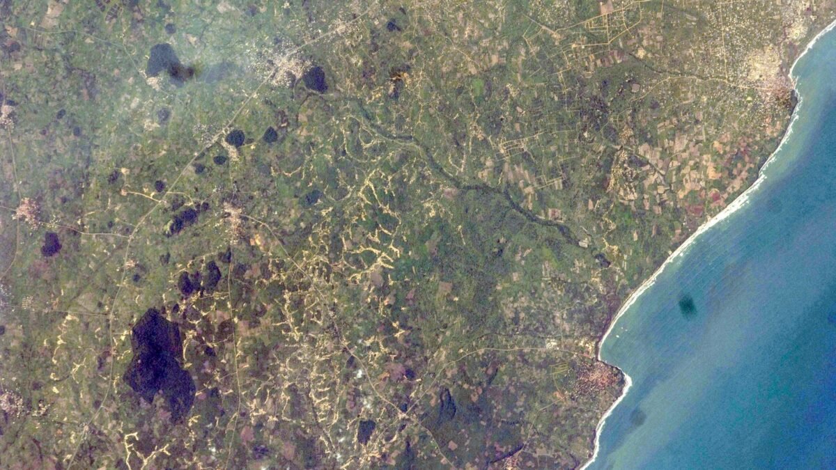 An aerial view of Accra, Ghana.