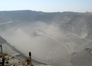 The Jwaneng open-pit diamond mine, Botswana.