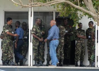 Soldiers at the Africa Endeavor 2010 communications exercise in Accra, Ghana.
