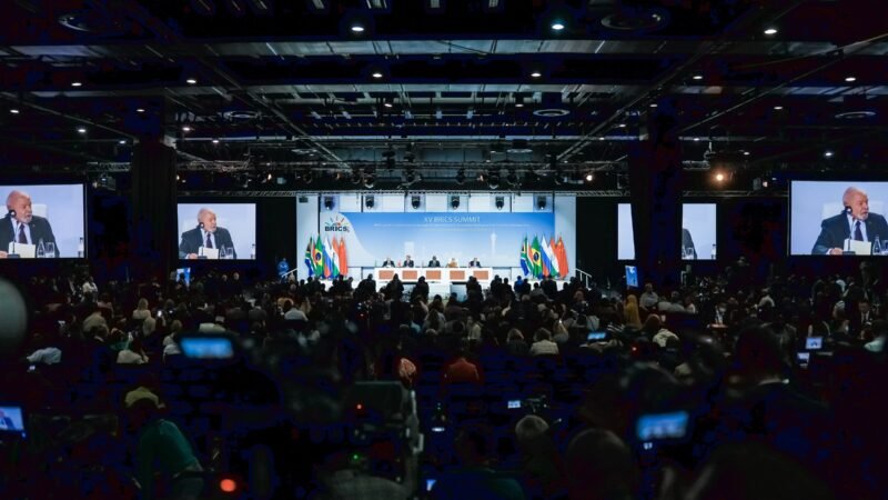 A session of the BRICS summit dialogue.